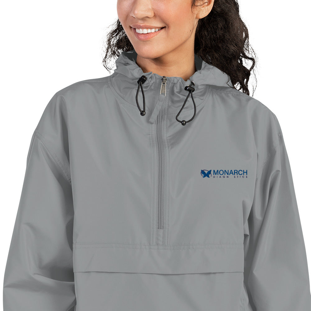 Monarch Logo - Grey Embroidered Champion Packable Jacket