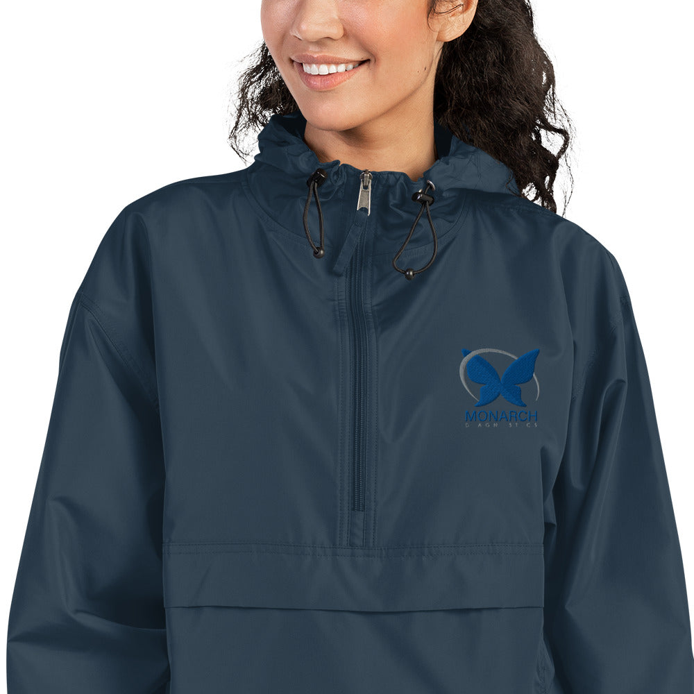 Monarch Logo - Navy Embroidered Champion Packable Jacket