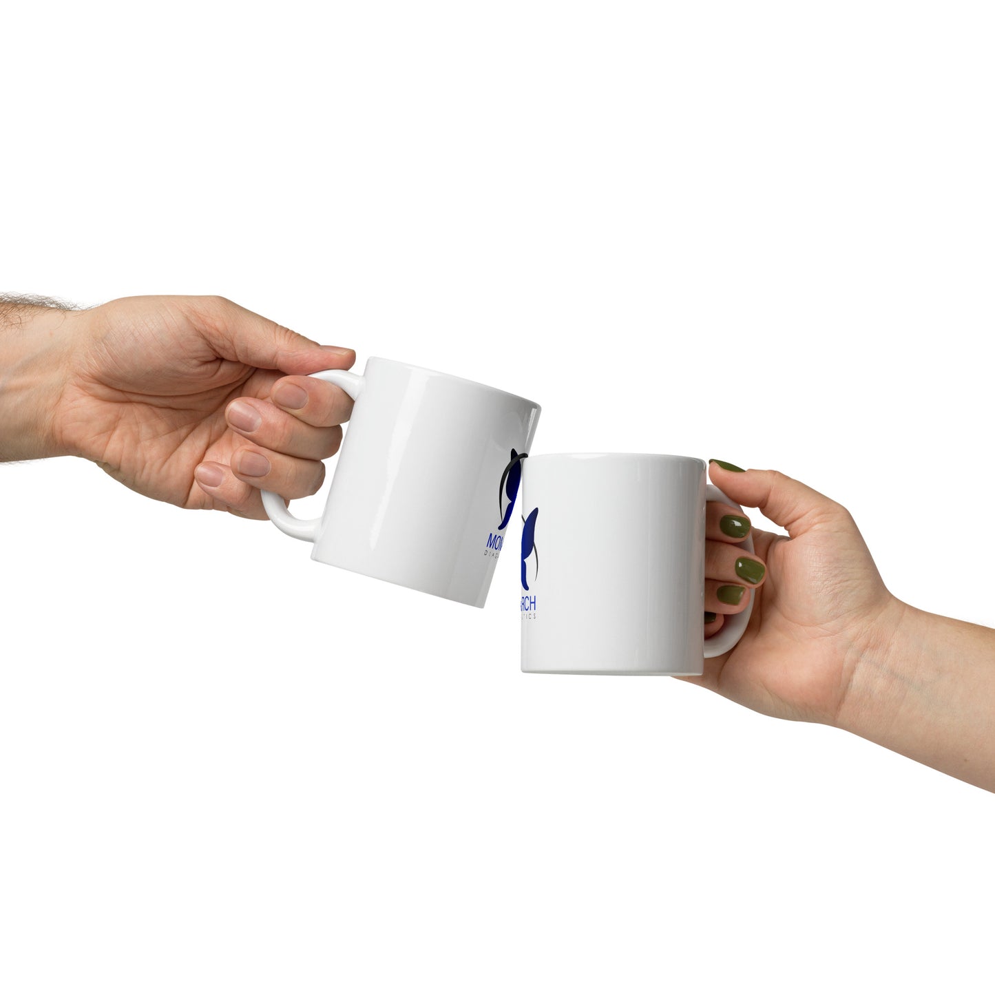 White glossy mug