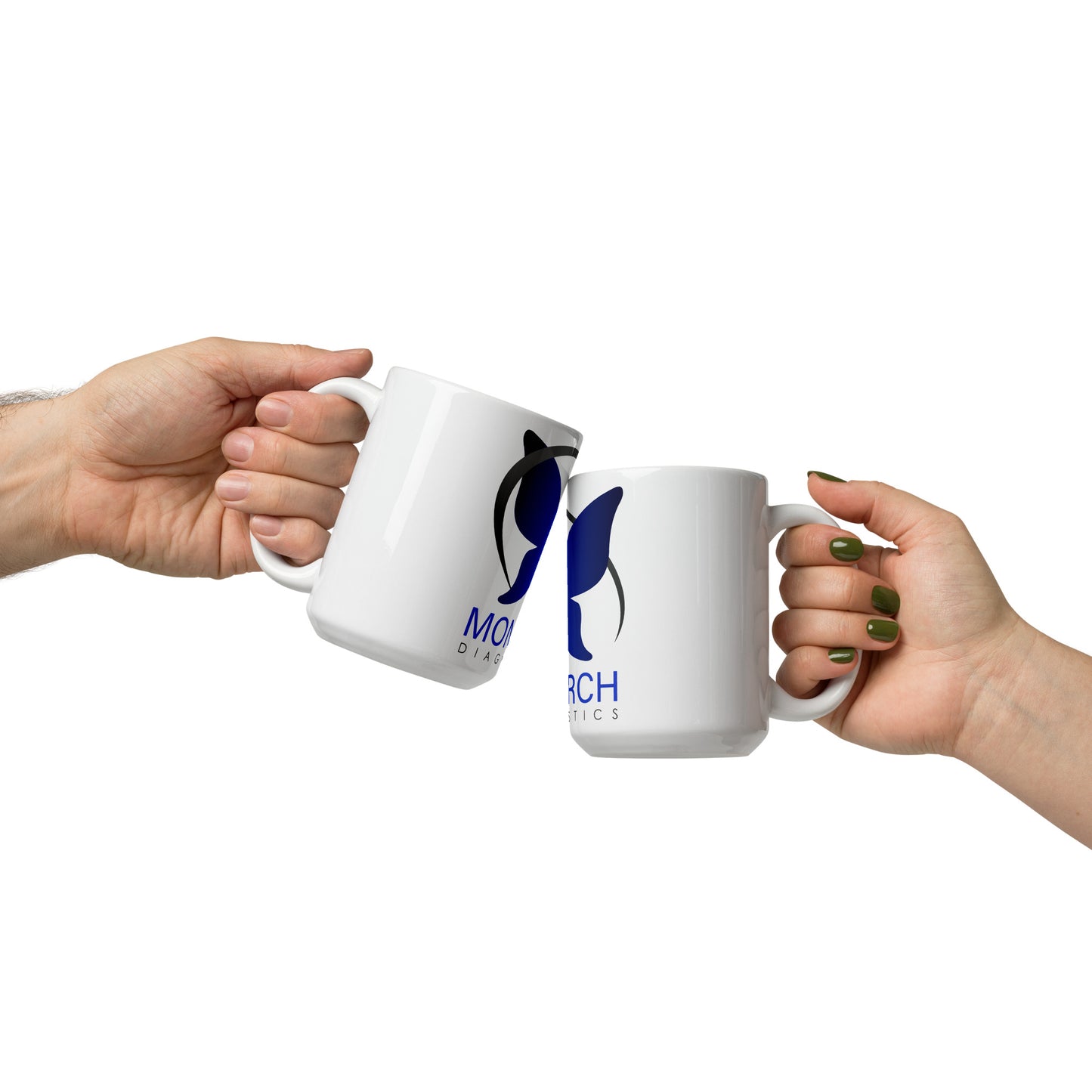 White glossy mug