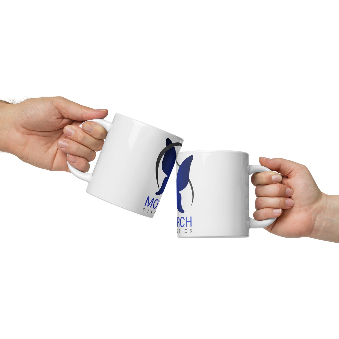 White glossy mug