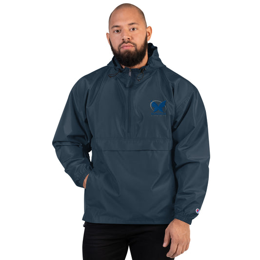 Monarch Logo - Navy Embroidered Champion Packable Jacket
